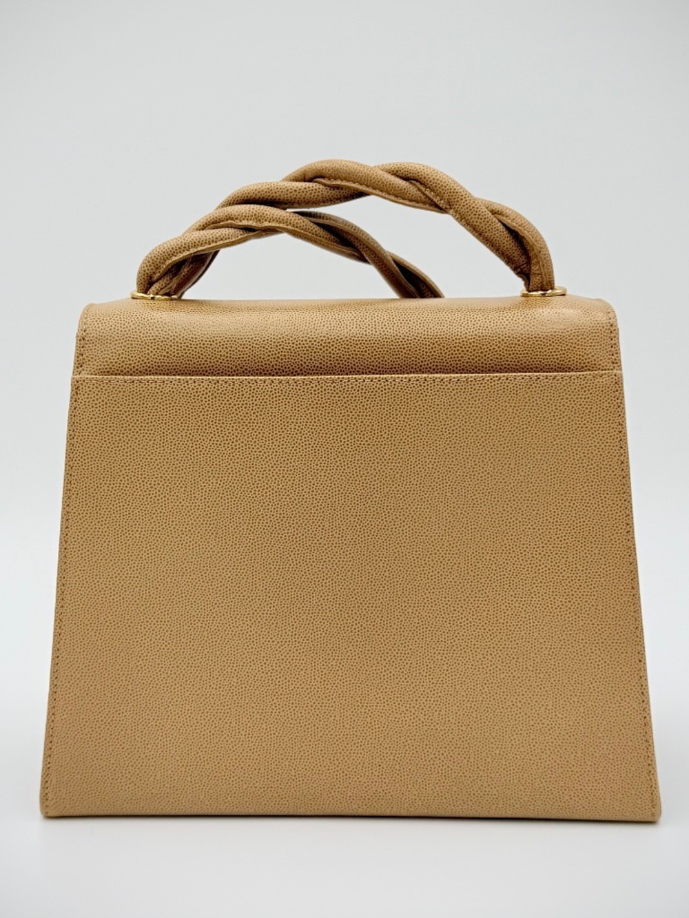 Chanel Vintage Matelassé Caviar Crossbody — Beige - Picture 5 of 16